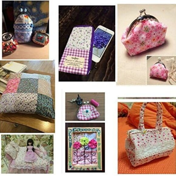 60 Pcs 4" x 4"10cm x 10cm Assorted Craft Fabric Bundle Squares Patchwork Fabric - Picture 6 of 8